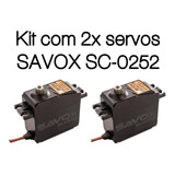 Kit Com 2 Motor Digital Savox Sc 0252mg 10 5 Kg Metal
