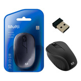 Kit Com 2 Mouse Sem Fio Para Escritorio Preto Usb Mo212 Kit