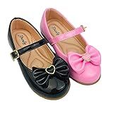 Kit Com 2 Pares Sapatilha Infantil Menina Feminina Do 20 Ao 34 Direto Da Fabrica Super Confortavél SPT500 Preto E Rosa Bale Br Footwear Size System Toddler Numeric Numeric 22