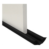 Kit Com 2 Pçs Veda Porta Rolinho Impermeável Tamanhos Cor 90cm Preto Liso