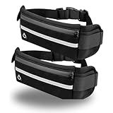Kit Com 2 Pochete De Celular Corrida Fitness Academia Esportiva Slim Porta Garrafa Impermeável Bike Doleira