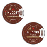 Kit Com 2 Polidor De Sapato Pasta Marrom Nugget Lata 36g