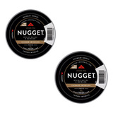 Kit Com 2 Polidor De Sapato Pasta Preto Nugget Lata 36g