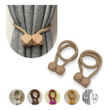 Kit Com 2 Prendedor De Cortina Magnético Abraçadeira Imã