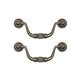 Kit Com 2 Puxador De Móveis Armario Cômoda Gaveta Colonial 94mm