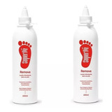Kit Com 2 Removes 220ml Super Pé Terapia Podal Spa Dos Pés