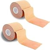 Kit Com 2 Rolos De Fita Adesiva Levanta Seios Suporte Discreto E Confortável Para Vestidos Decotes E Roupas Sem Alças