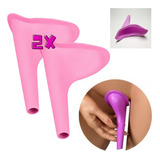Kit Com 2 Urinol Feminino Funil Mulher Fazer Xixi Em Pé