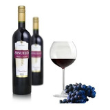 Kit Com 2 Vinhos Tinto De Mesa Bordô Suave Sinuelo 750ml