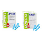 Kit Com 200 Lancetas G tech Medir Diabetes Glicose Agulha