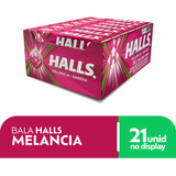 Kit Com 21 Unidades Bala Sabor Melancia De 28g Halls