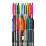 KIT Com 24 Caneta De Gel Colorida CORES NEON E Pastel 1 0 Mm Material Escolar Marca Texto 36