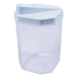 Kit Com 24 Unidades De Açucareiro Ou Farinheiro Transparente Cor Branco