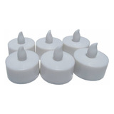 Kit Com 24 Velas De Led Cor Amarelo   Baterias Inclusas