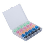 Kit Com 25 Bobinas Alta Carretilha Colorida brinde Estojo