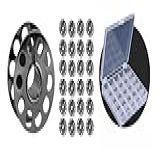 Kit Com 25 Bobinas Altas De Metal Furadas Para Máquina De Costura Doméstica - Estojo Organizador Para 25 Bobinas Lanmax Perfeito Para Iniciantes E Profissionais- Proporcionando Maior Precisão
