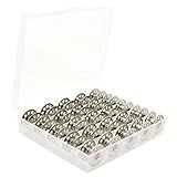 Kit Com 25 Bobinas Carretilha Alta De Metal Estojo Brinde