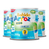 Kit Com 3 Bebida De Arroz Unilife Sem Lactose Kids 200g