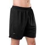 Kit Com 3 Bermudas Fitness Academia Preto Elite