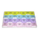 Kit Com 3 Caixas Comprimido Porta Medicamento Remédio 4x Dia
