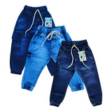 Kit Com 3 Calças Jeans Bebê Pmg Menino 