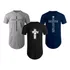 Kit Com 3 Camisas Blusas Masculinas Long Line Oversize Swag