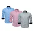 Kit Com 3 Camisas Social Masculina Slim Blusa Longa Lisa