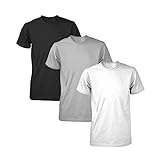 Kit Com 3 Camisetas Masculina Dry Fit Part B Branco Preto Cinza GG 