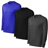 Kit Com 3 Camisetas Proteção Solar Uv 50 Ice Tecido Gelado   Slim Fitness   Cinza   Preto   Marinho   P