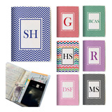 Kit Com 3 Capas Para Passaporte Personalizada Iniciais