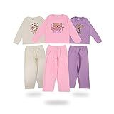 Kit Com 3 Conjuntos Plush Infantil E Juvenil Roupas Femininas De Inverno Frio Tamanho 6