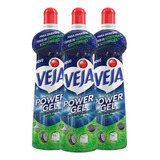 Kit Com 3 Desengordurantes Veja Gel Limão 500ml Cada