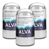 Kit Com 3 Desodorantes Alva Cristal