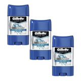 Kit Com 3 Desodorantes Gillette Clear