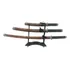 Kit Com 3 Espadas Samurai Katana Ninja Conjunto Decorativa