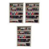 Kit Com 3 Expositor Esmalte Branco Tx 64x30x0 6