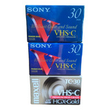 Kit Com 3 Fitas Vhs c 30 90 Minutos Virgens Lacradas