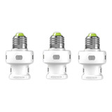 Kit Com 3 Fotosoquete Fotocélula Relé Iluminação Soquete E27