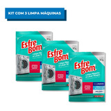 Kit Com 3 Higienizadores Limpa Máquina De Lavar Roupas 80g