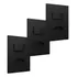 Kit Com 3 Interruptores + Tomada 20a Blux Satin Black Parede