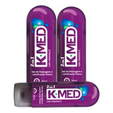 Kit Com 3 K med 2 Em 1 Gel De Massagem E Lubrificante 200ml