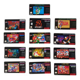 Kit Com 3 Label Adesiva Para Cartucho De Snes (prova D'agua)