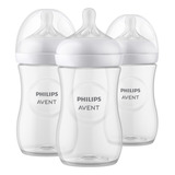 Kit Com 3 Mamadeira Pétala 3 0 260ml Transparente Philips Avent
