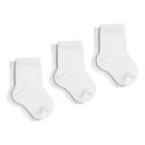 Kit Com 3 Meias Baby Básicas Algodão Cano Médio Lupo