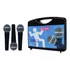 Kit Com 3 Microfones Dinamico Tipo Shure Beta Sm58 Prof Cor Preto