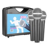 Kit Com 3 Microfones