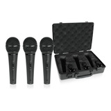 Kit Com 3 Microfones Xm1800s Behringer Garantia 2 Anos
