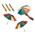 Kit Com 3 Mini Guarda Chuva Frevo Sombrinha Carnaval Festa