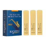 Kit Com 3 Palhetas Rigotti Gold Medium - Sax Alto 3,0