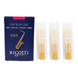 Kit Com 3 Palhetas Rigotti Gold Medium Sax Tenor 2 5